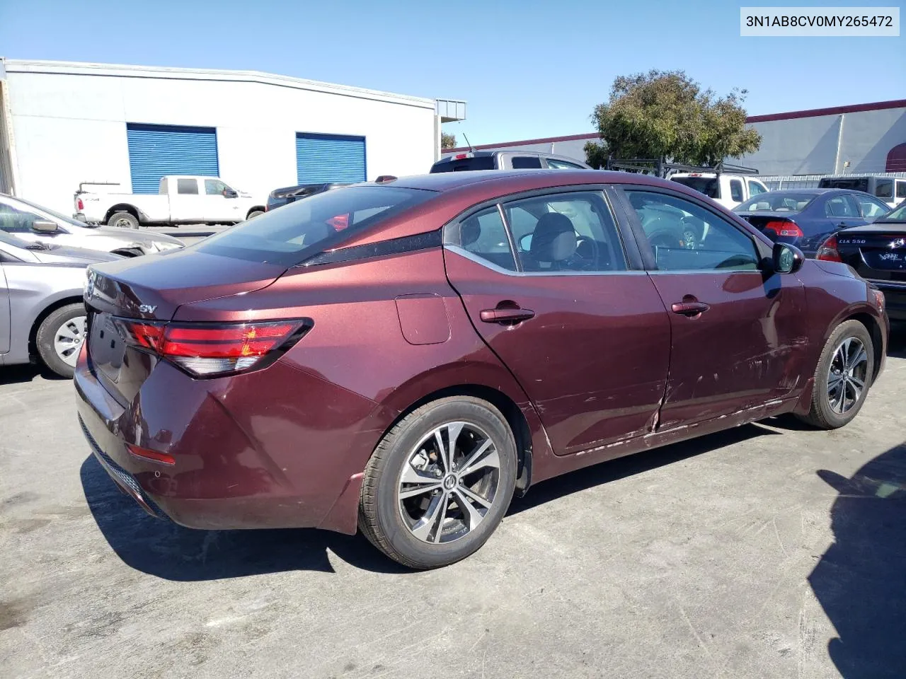 2021 Nissan Sentra Sv VIN: 3N1AB8CV0MY265472 Lot: 67419174