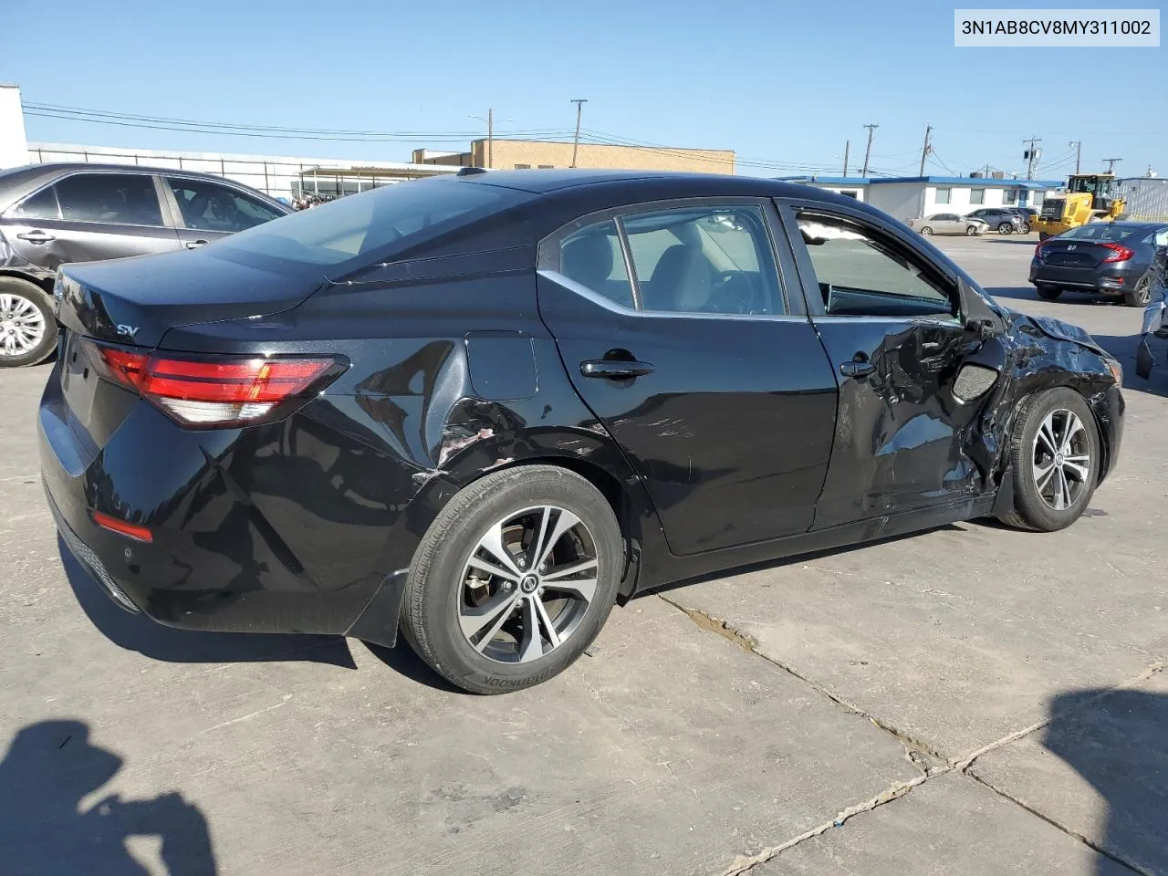 2021 Nissan Sentra Sv VIN: 3N1AB8CV8MY311002 Lot: 67420924