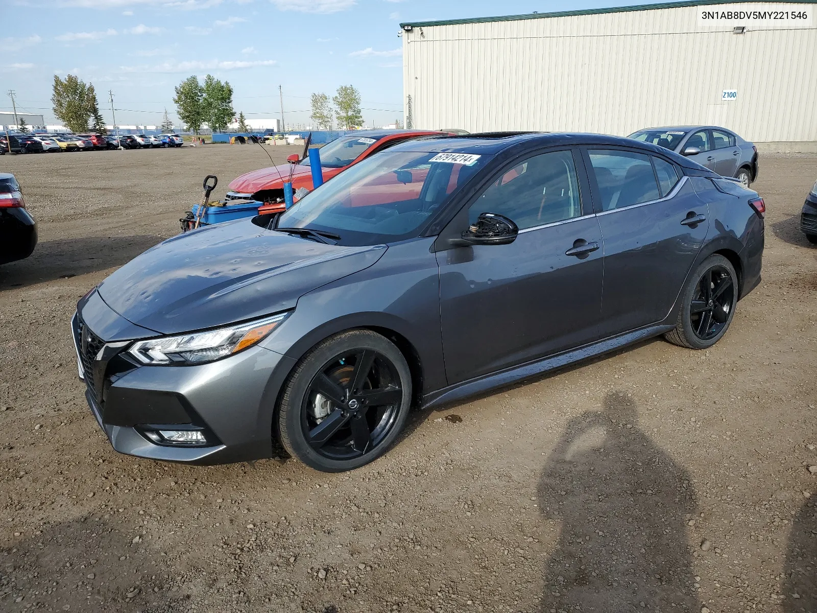 2021 Nissan Sentra Sr VIN: 3N1AB8DV5MY221546 Lot: 67914214