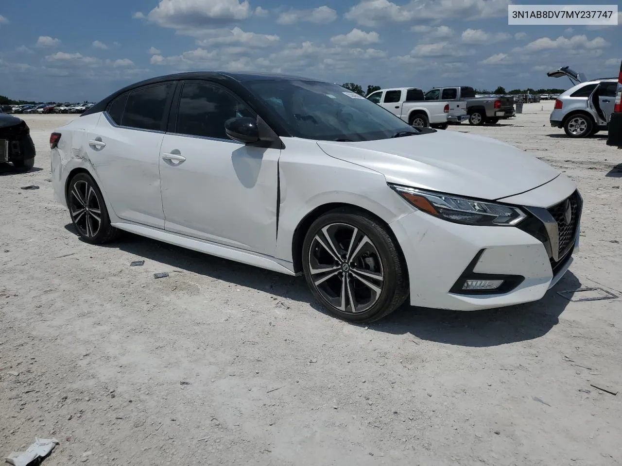 2021 Nissan Sentra Sr VIN: 3N1AB8DV7MY237747 Lot: 68031354