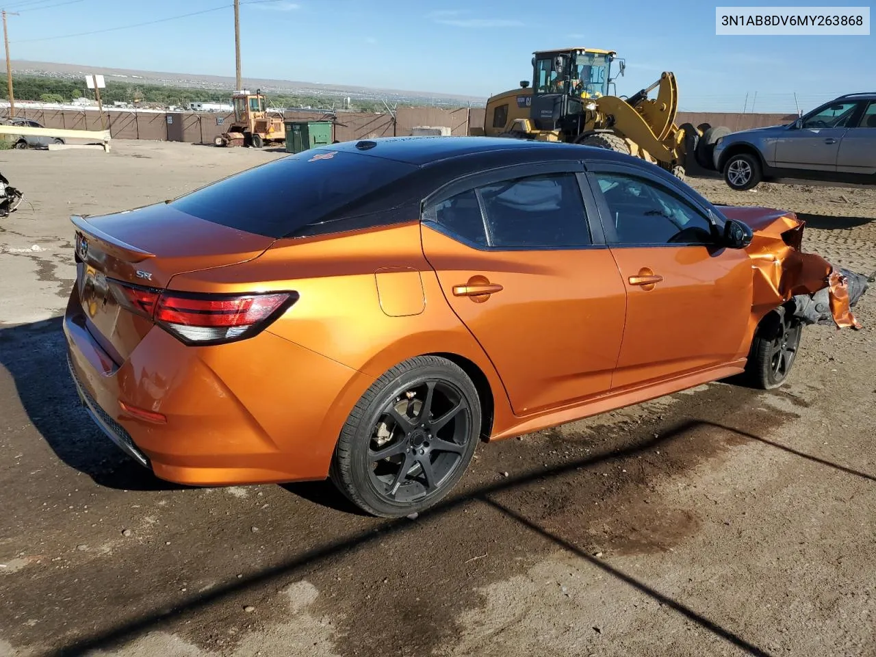 2021 Nissan Sentra Sr VIN: 3N1AB8DV6MY263868 Lot: 68191734