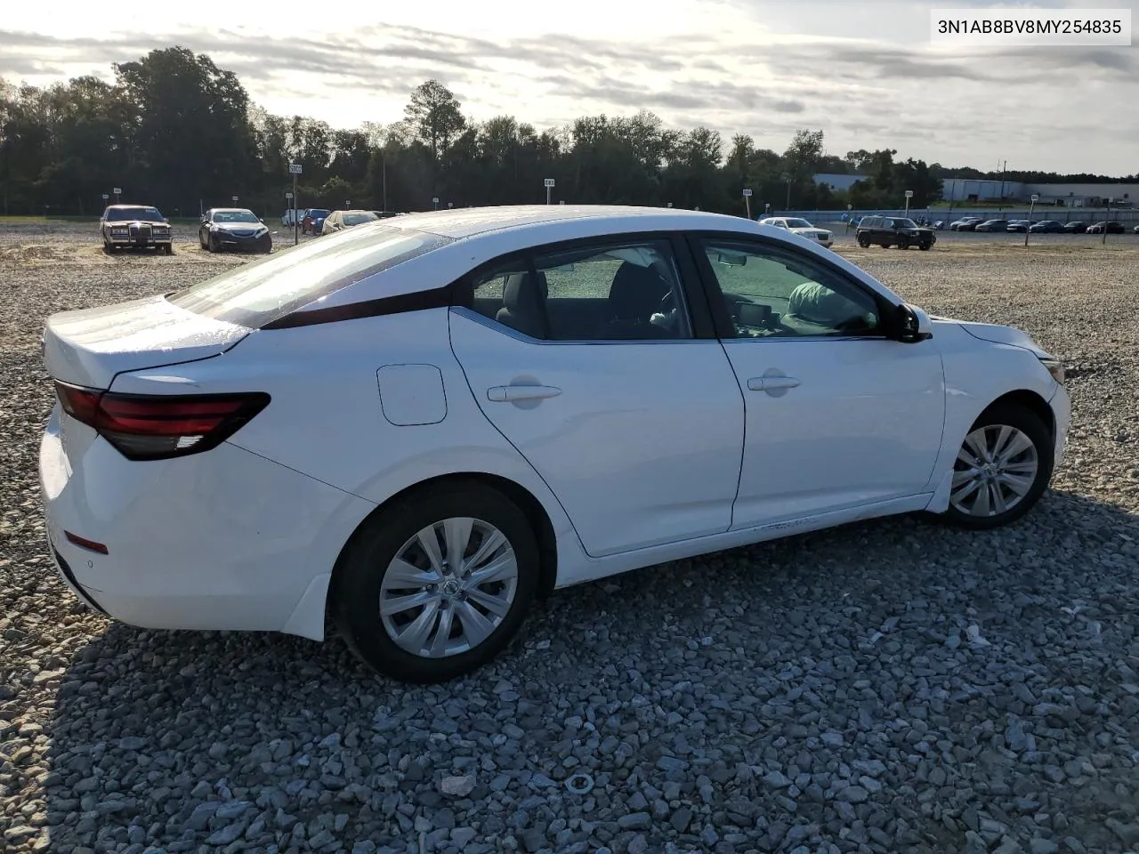 2021 Nissan Sentra S VIN: 3N1AB8BV8MY254835 Lot: 68289734