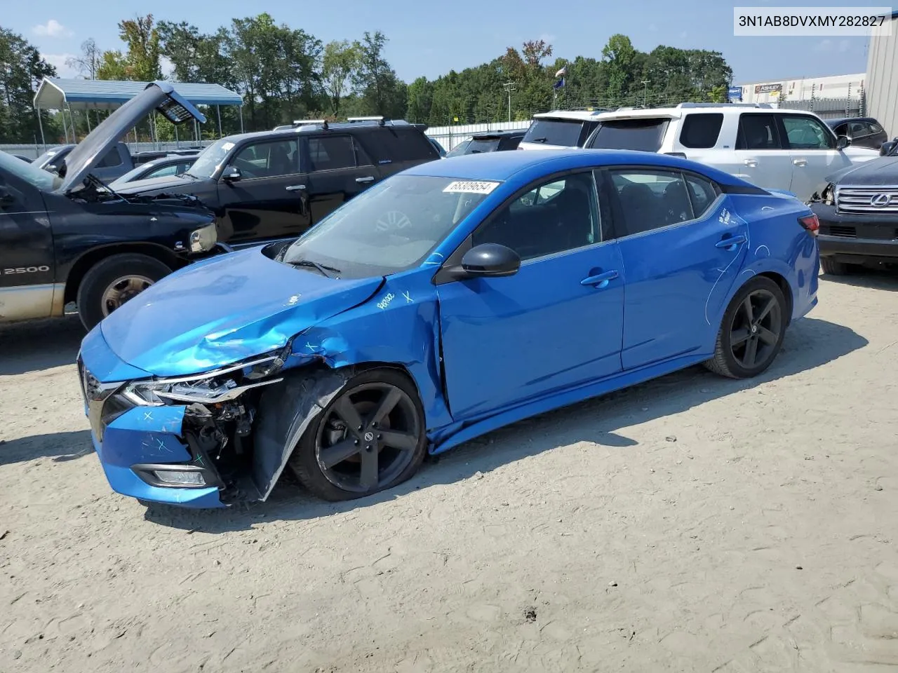 2021 Nissan Sentra Sr VIN: 3N1AB8DVXMY282827 Lot: 68309654