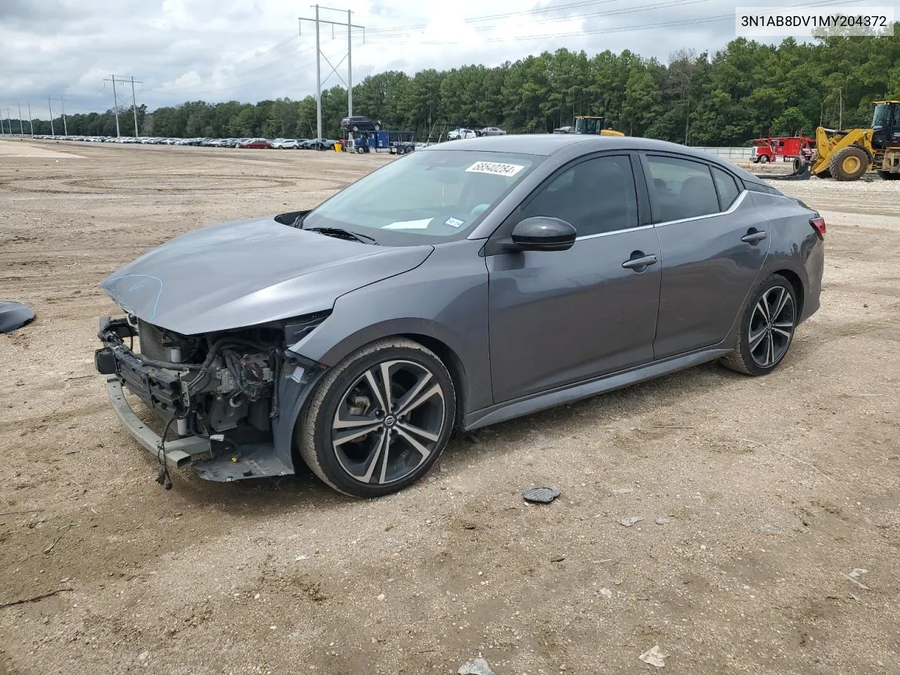 2021 Nissan Sentra Sr VIN: 3N1AB8DV1MY204372 Lot: 68540284