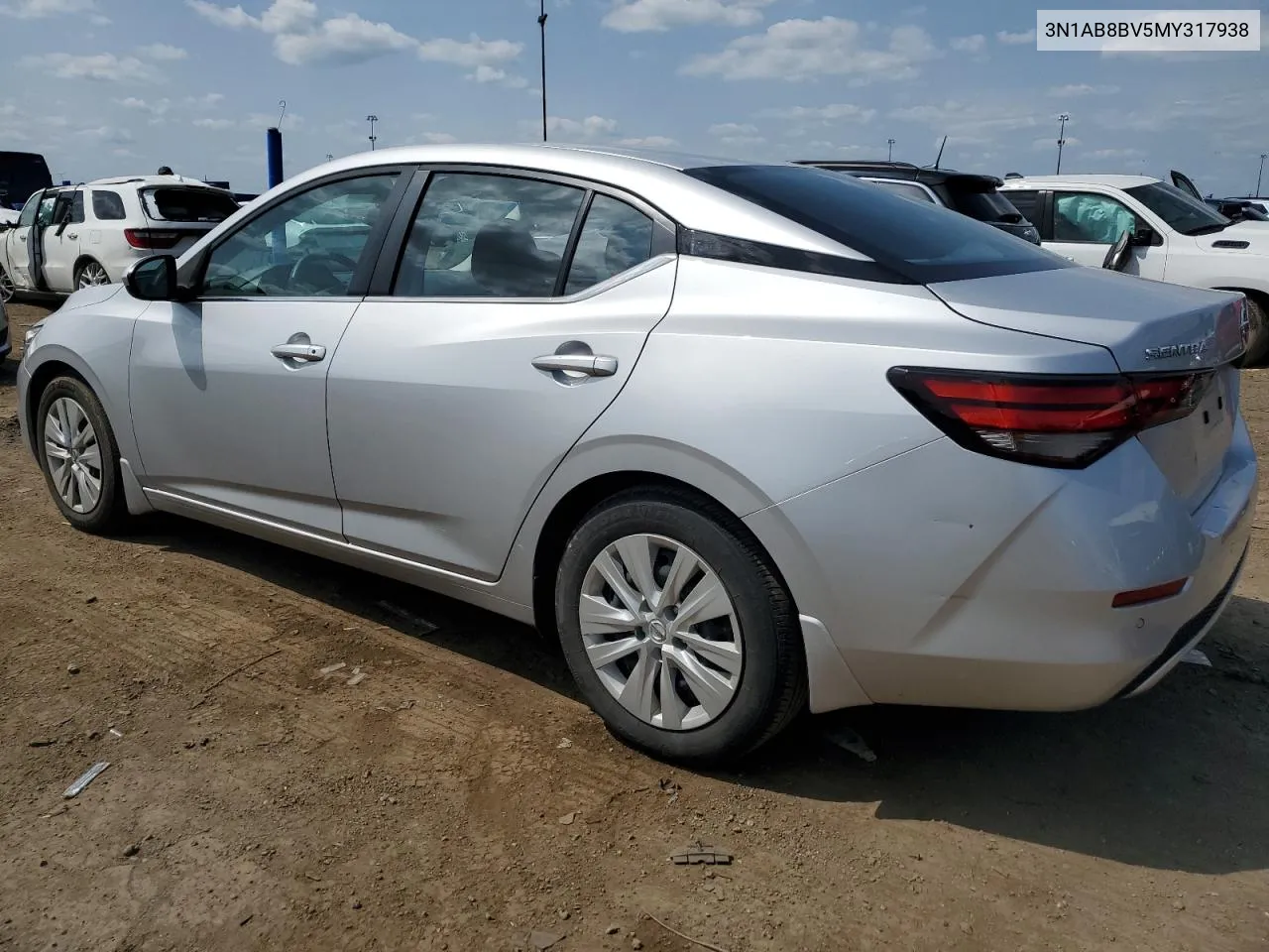 2021 Nissan Sentra S VIN: 3N1AB8BV5MY317938 Lot: 68705194