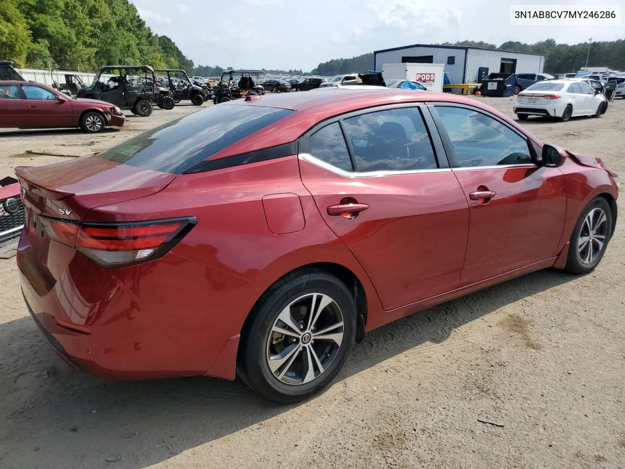 2021 Nissan Sentra Sv VIN: 3N1AB8CV7MY246286 Lot: 68801544