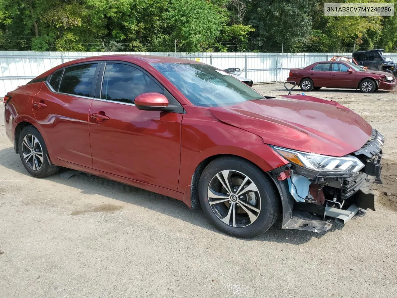 2021 Nissan Sentra Sv VIN: 3N1AB8CV7MY246286 Lot: 68801544