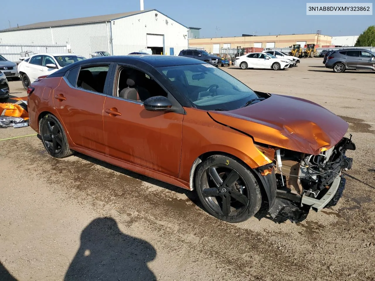 2021 Nissan Sentra Sr VIN: 3N1AB8DVXMY323862 Lot: 68815574