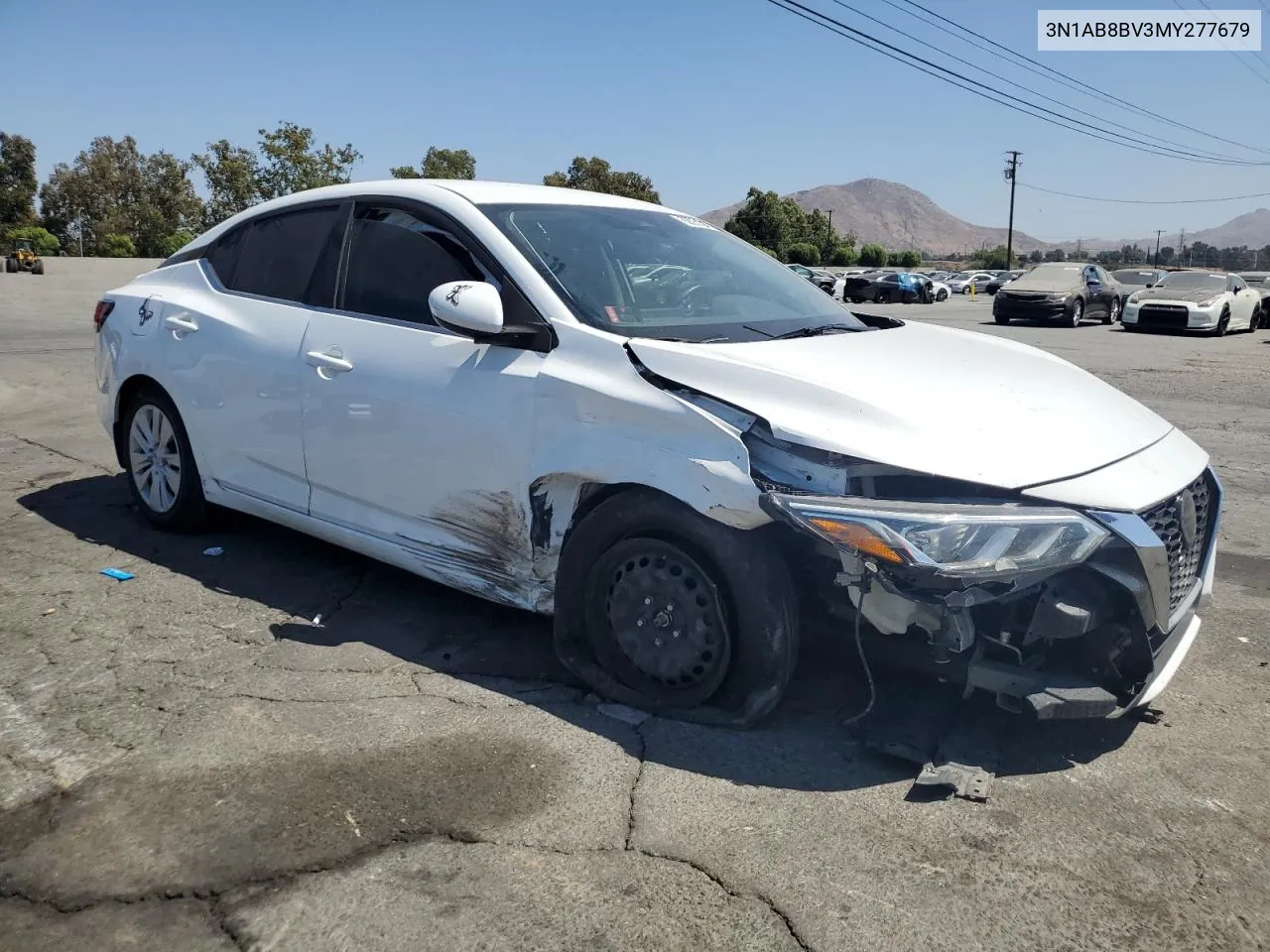 2021 Nissan Sentra S VIN: 3N1AB8BV3MY277679 Lot: 68851514