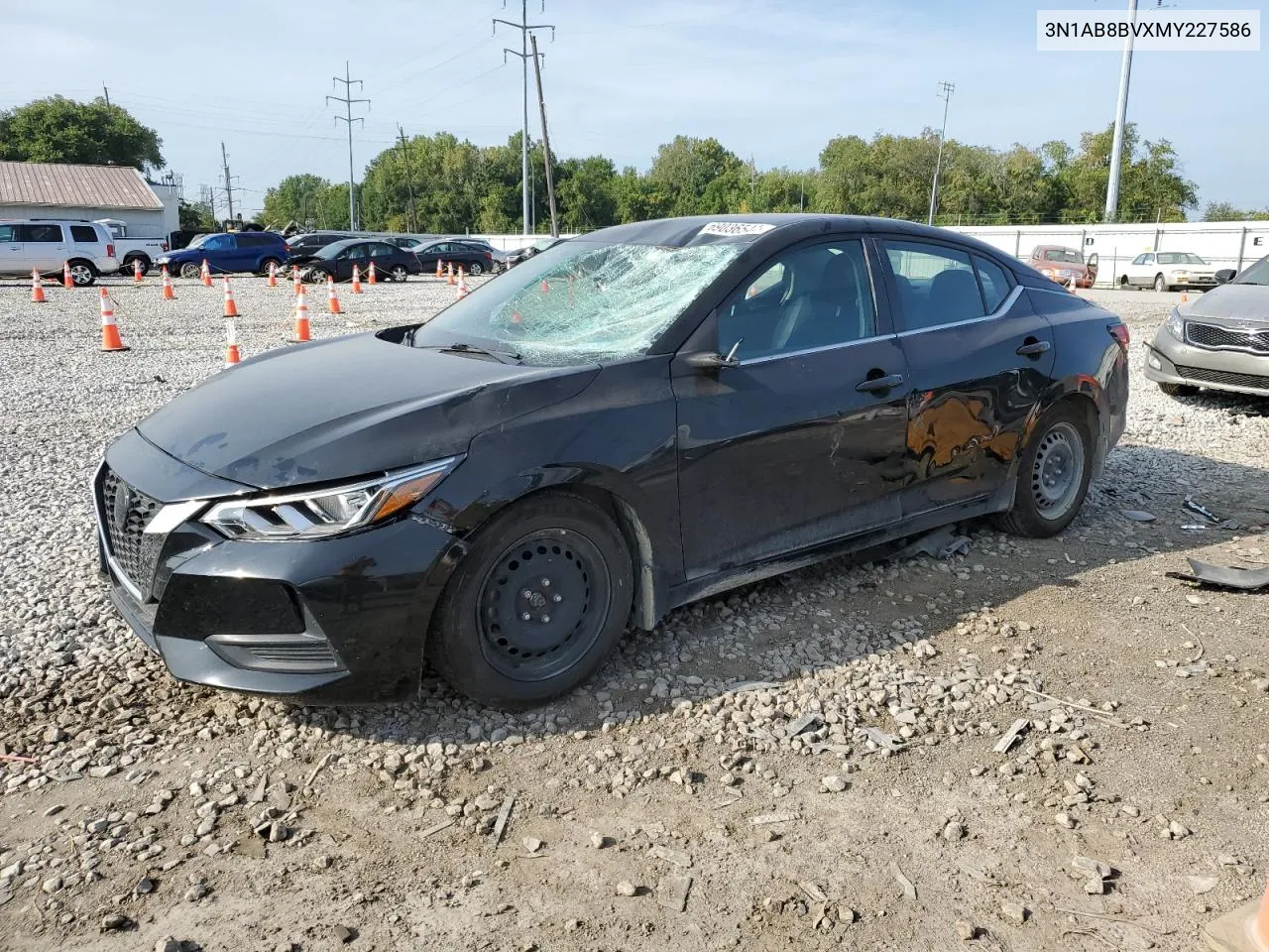 2021 Nissan Sentra S VIN: 3N1AB8BVXMY227586 Lot: 69036544