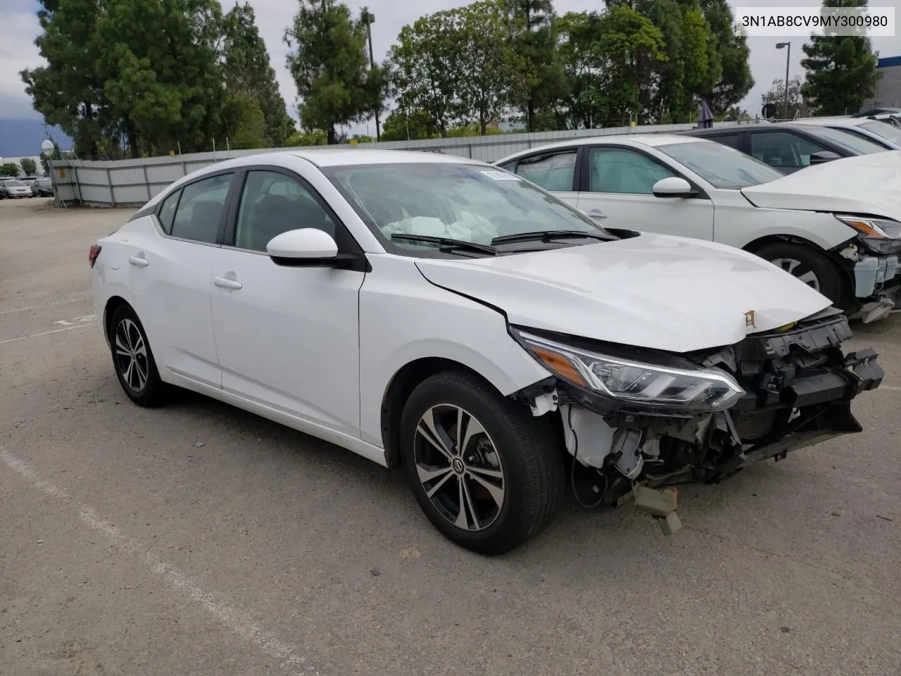 2021 Nissan Sentra Sv VIN: 3N1AB8CV9MY300980 Lot: 69070003