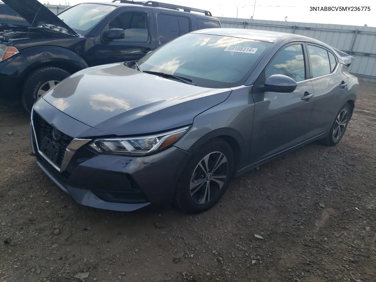 2021 Nissan Sentra Sv VIN: 3N1AB8CV5MY236775 Lot: 69108314