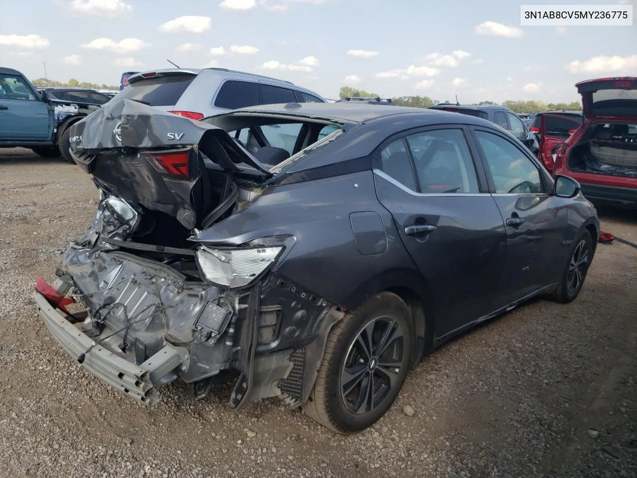 2021 Nissan Sentra Sv VIN: 3N1AB8CV5MY236775 Lot: 69108314