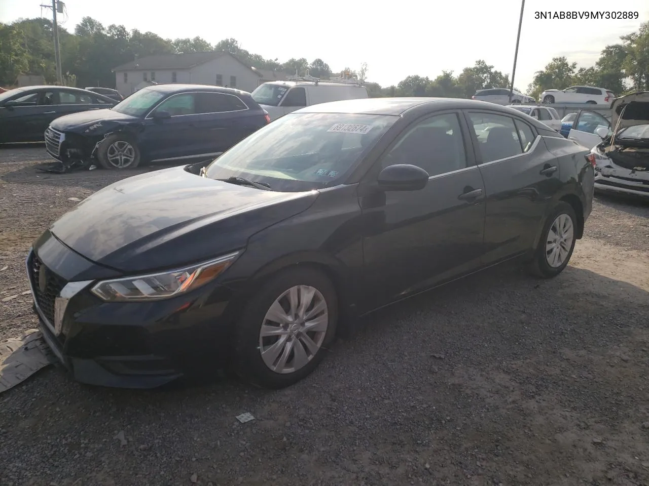 2021 Nissan Sentra S VIN: 3N1AB8BV9MY302889 Lot: 69132674