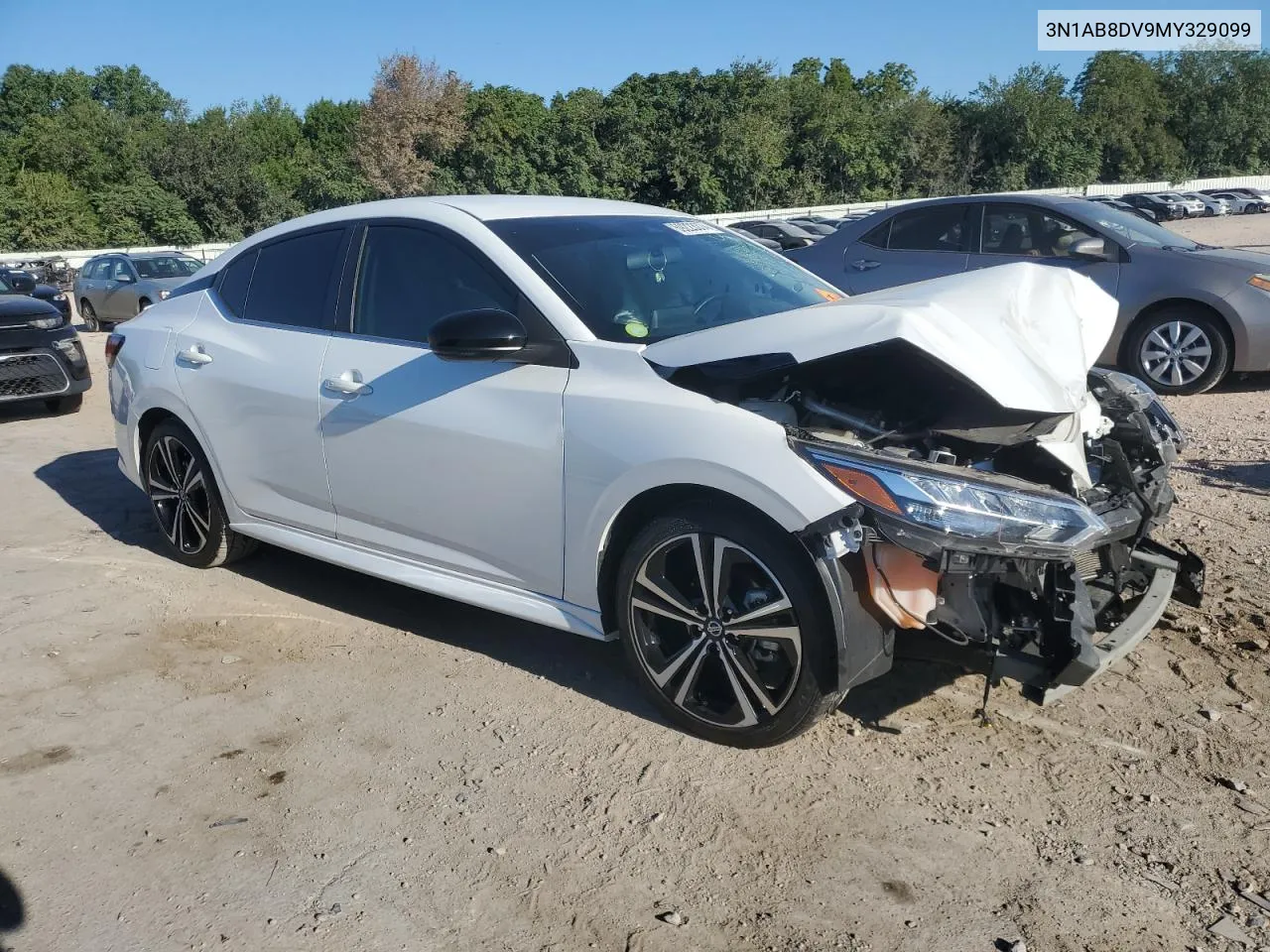 2021 Nissan Sentra Sr VIN: 3N1AB8DV9MY329099 Lot: 69223374