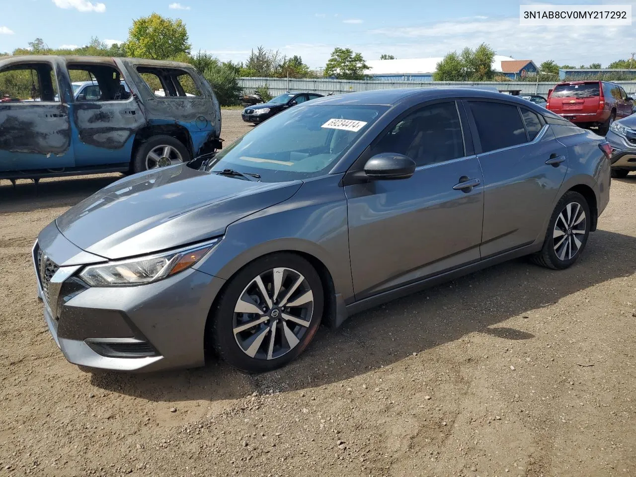 2021 Nissan Sentra Sv VIN: 3N1AB8CV0MY217292 Lot: 69234414