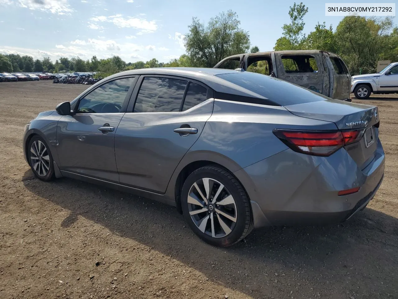 2021 Nissan Sentra Sv VIN: 3N1AB8CV0MY217292 Lot: 69234414