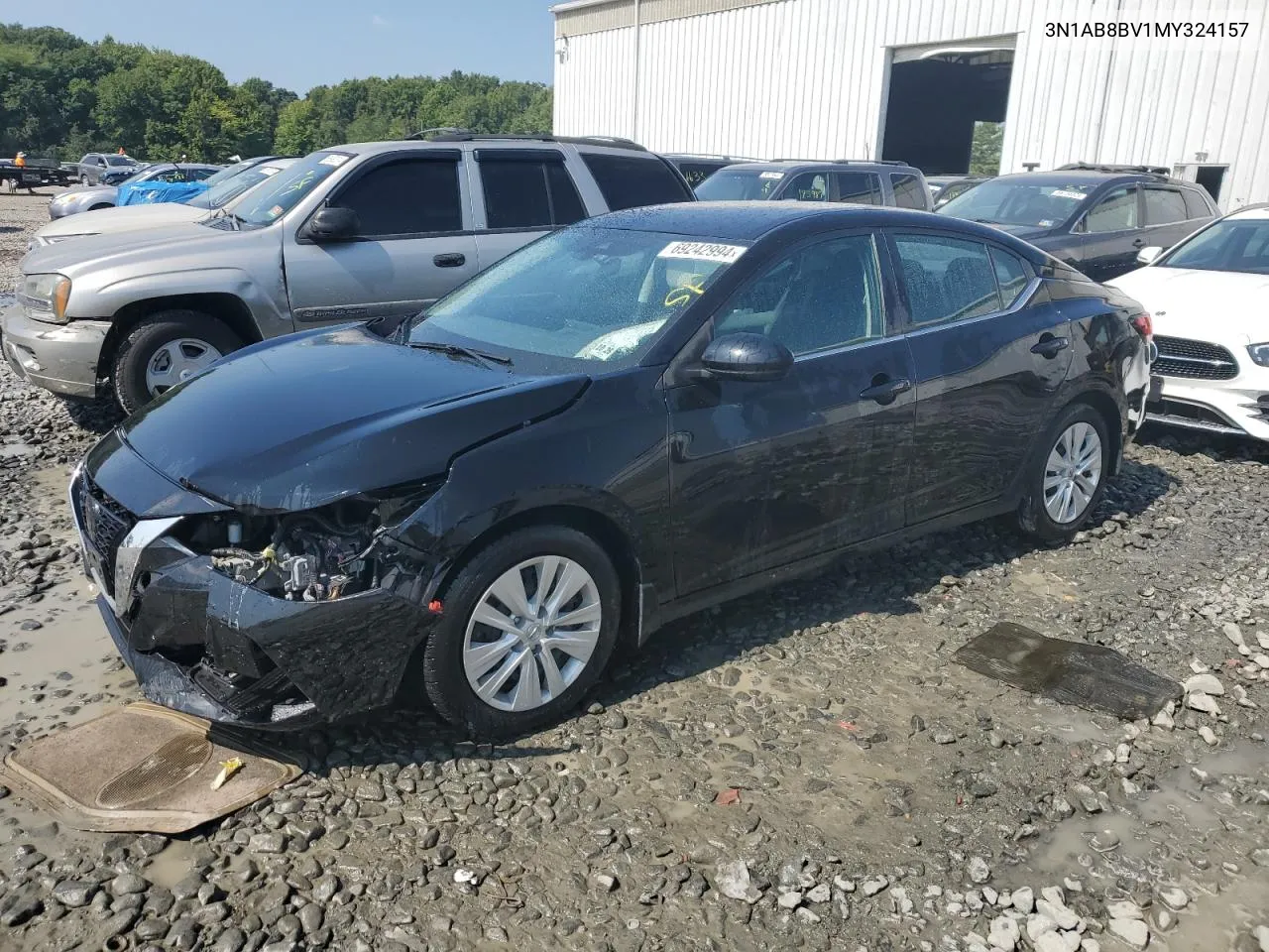 2021 Nissan Sentra S VIN: 3N1AB8BV1MY324157 Lot: 69242994