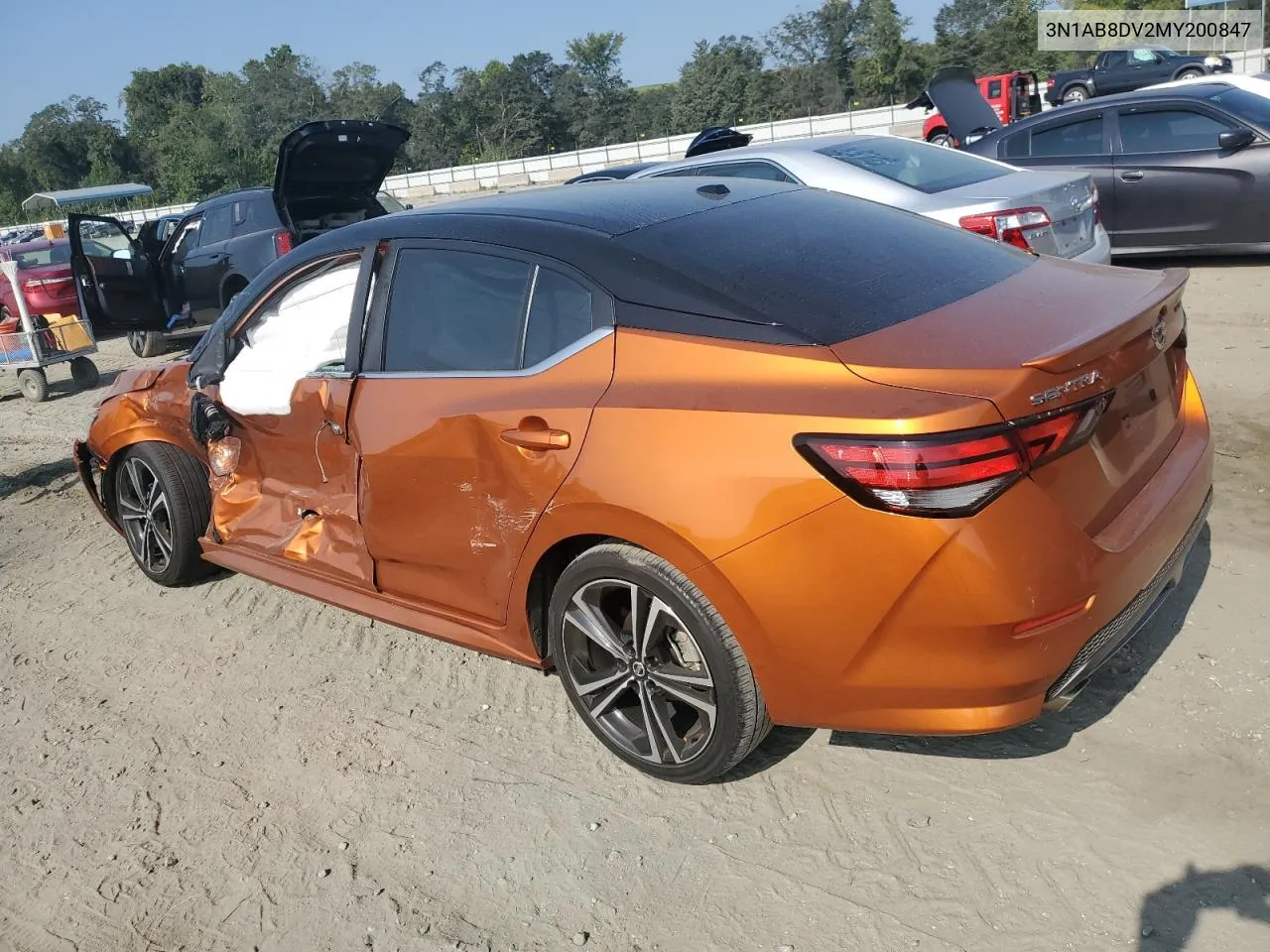 2021 Nissan Sentra Sr VIN: 3N1AB8DV2MY200847 Lot: 69400324