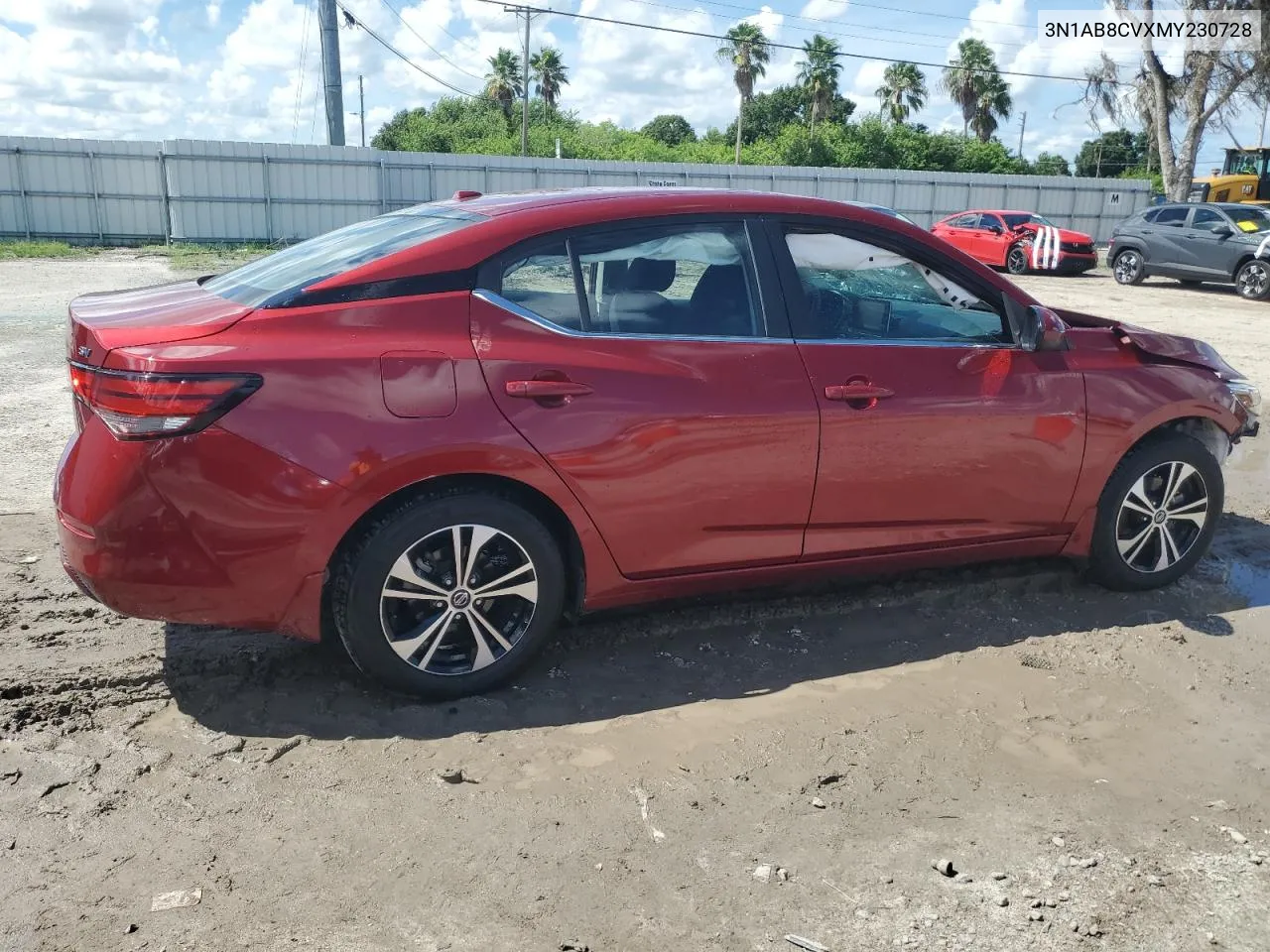 2021 Nissan Sentra Sv VIN: 3N1AB8CVXMY230728 Lot: 69819384