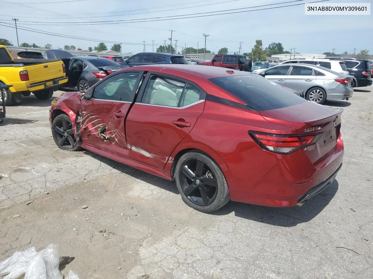 2021 Nissan Sentra Sr VIN: 3N1AB8DV0MY309601 Lot: 69931914