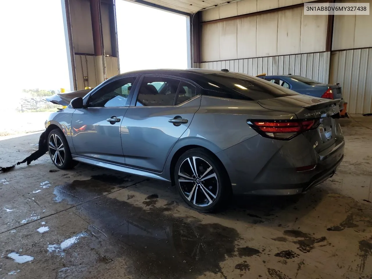 2021 Nissan Sentra Sr VIN: 3N1AB8DV6MY327438 Lot: 70119904