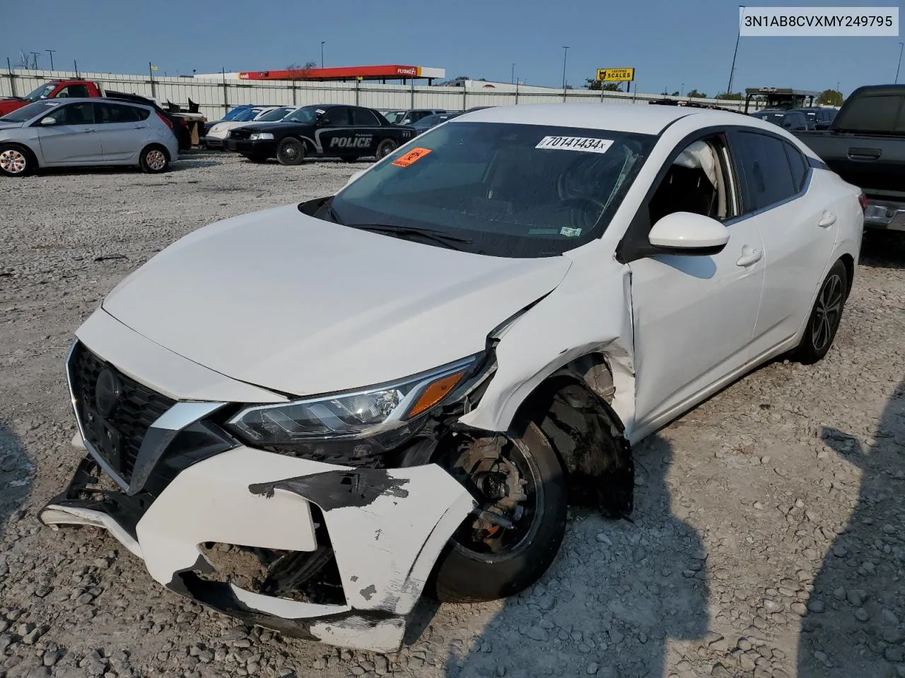 2021 Nissan Sentra Sv VIN: 3N1AB8CVXMY249795 Lot: 70141434