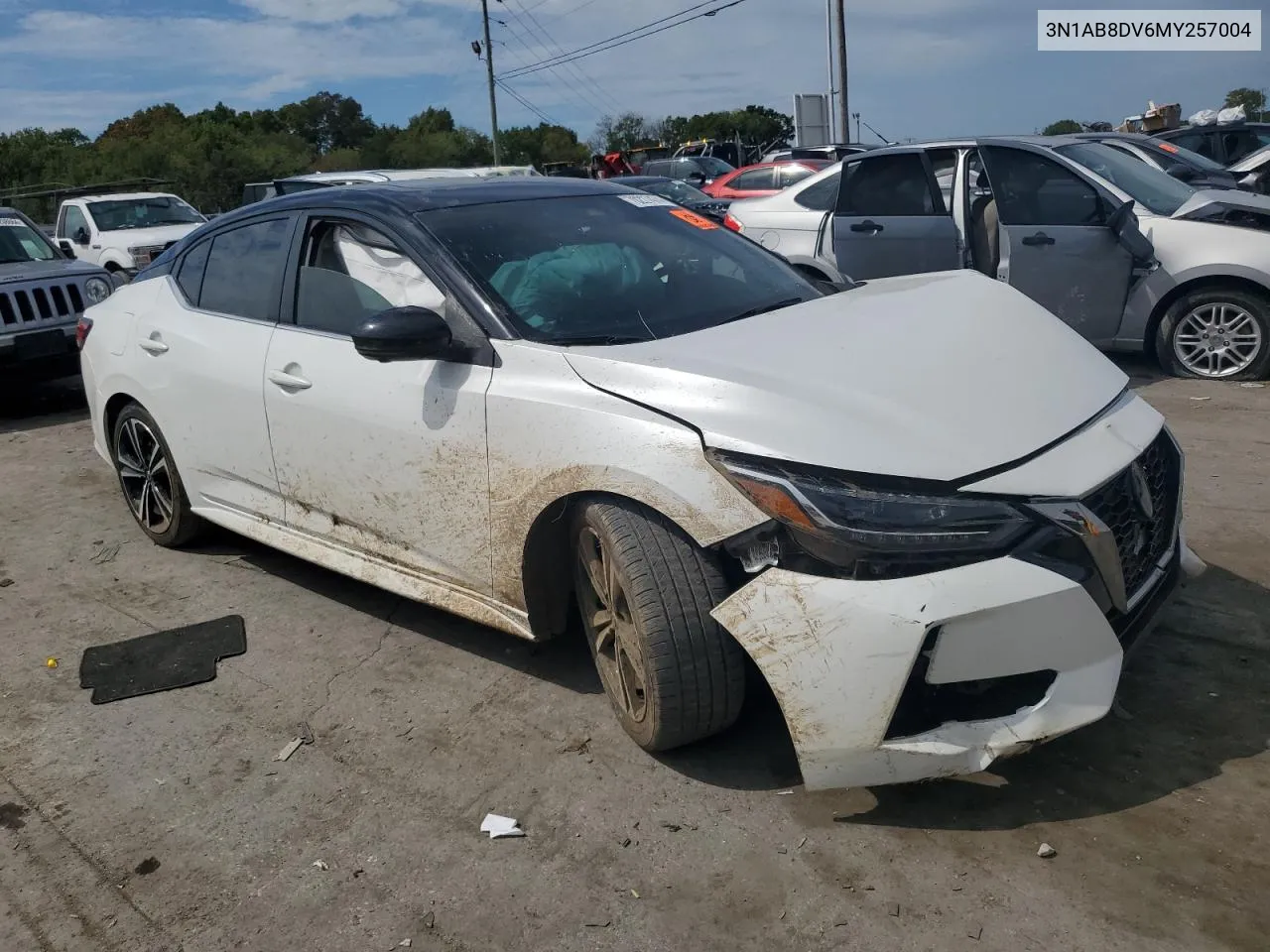 2021 Nissan Sentra Sr VIN: 3N1AB8DV6MY257004 Lot: 70227474