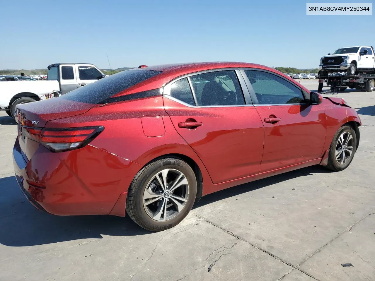 2021 Nissan Sentra Sv VIN: 3N1AB8CV4MY250344 Lot: 70272364