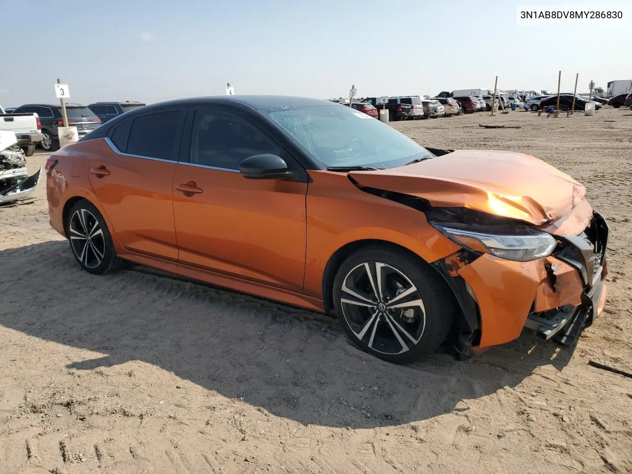 2021 Nissan Sentra Sr VIN: 3N1AB8DV8MY286830 Lot: 70536244