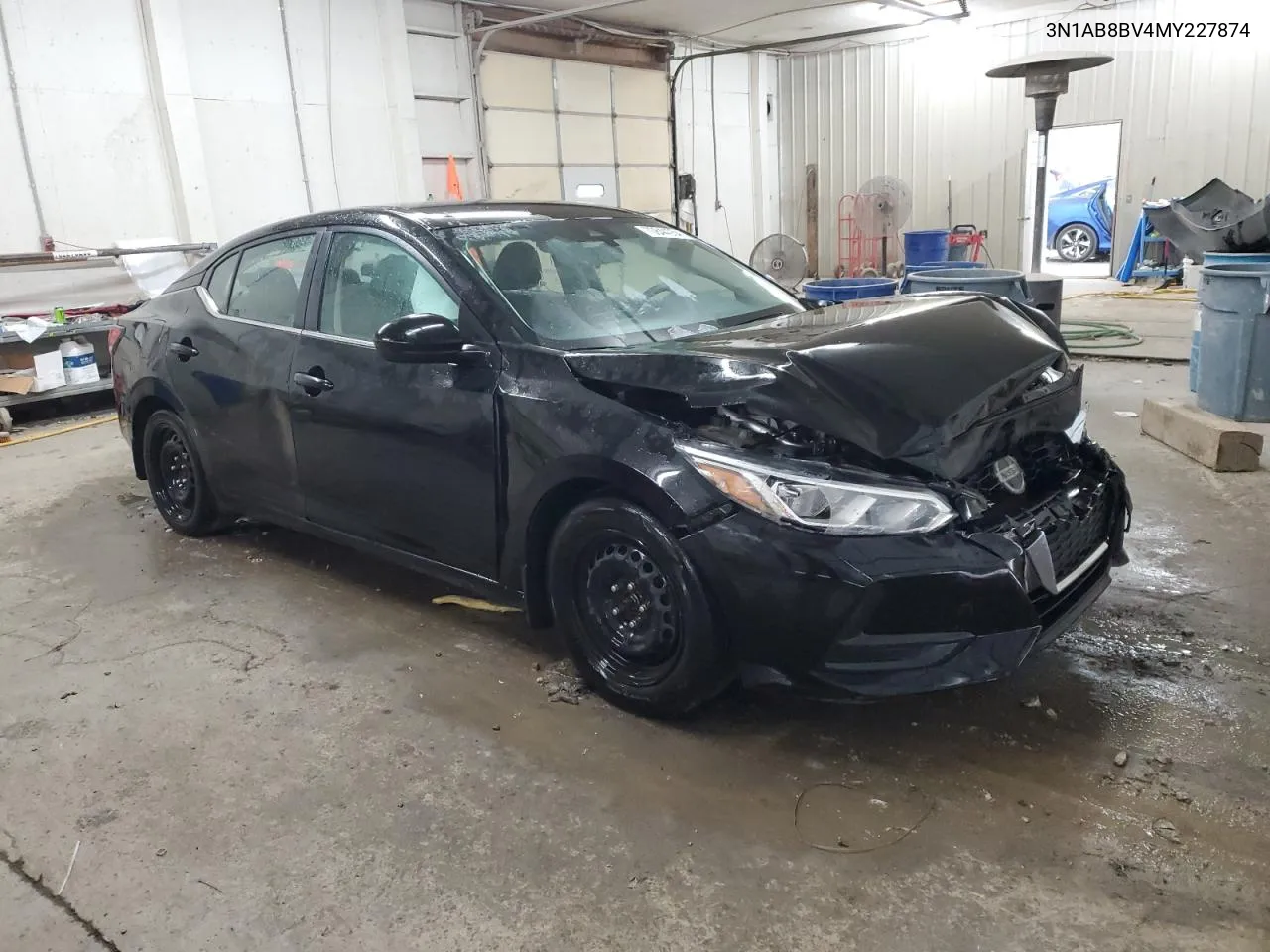 2021 Nissan Sentra S VIN: 3N1AB8BV4MY227874 Lot: 70844054