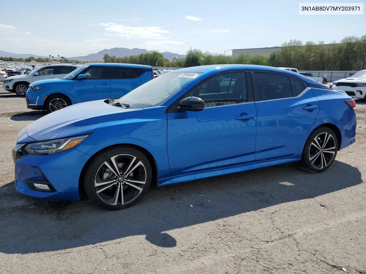 2021 Nissan Sentra Sr VIN: 3N1AB8DV7MY203971 Lot: 70846464