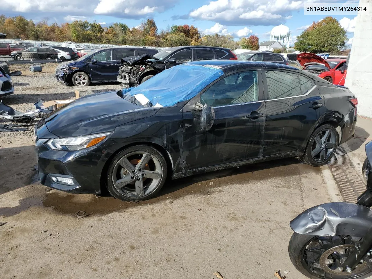 2021 Nissan Sentra Sr VIN: 3N1AB8DV1MY264314 Lot: 71005204