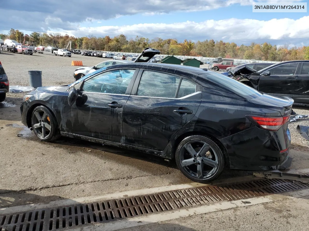 2021 Nissan Sentra Sr VIN: 3N1AB8DV1MY264314 Lot: 71005204