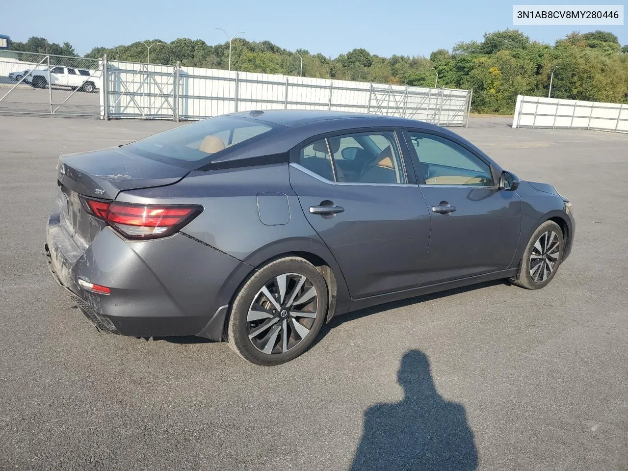 2021 Nissan Sentra Sv VIN: 3N1AB8CV8MY280446 Lot: 71034894