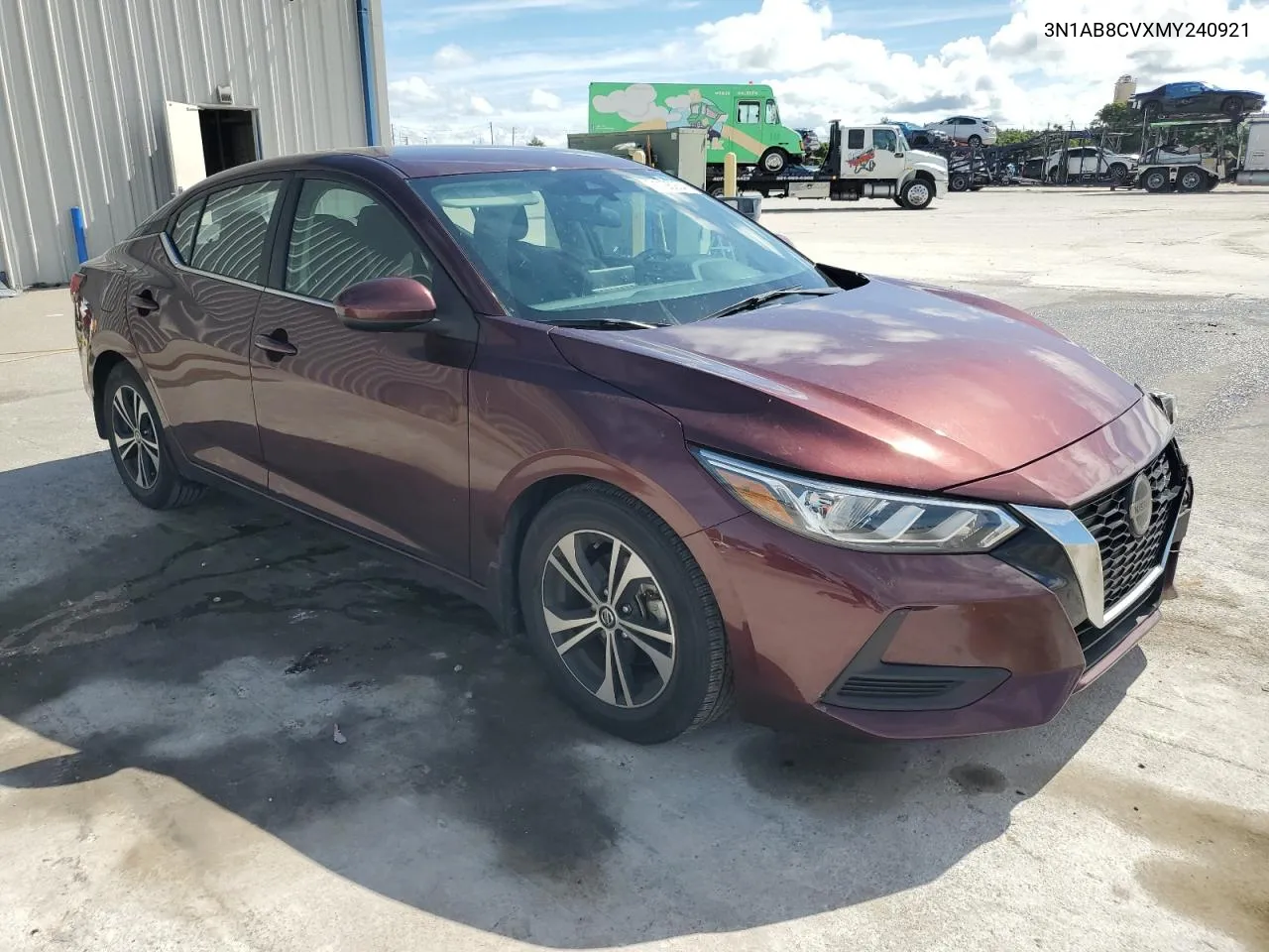 2021 Nissan Sentra Sv VIN: 3N1AB8CVXMY240921 Lot: 71126254