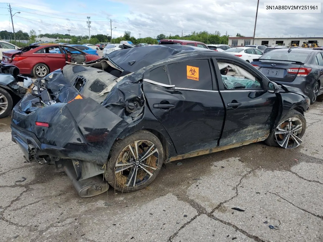 2021 Nissan Sentra Sr VIN: 3N1AB8DV2MY251961 Lot: 71215634