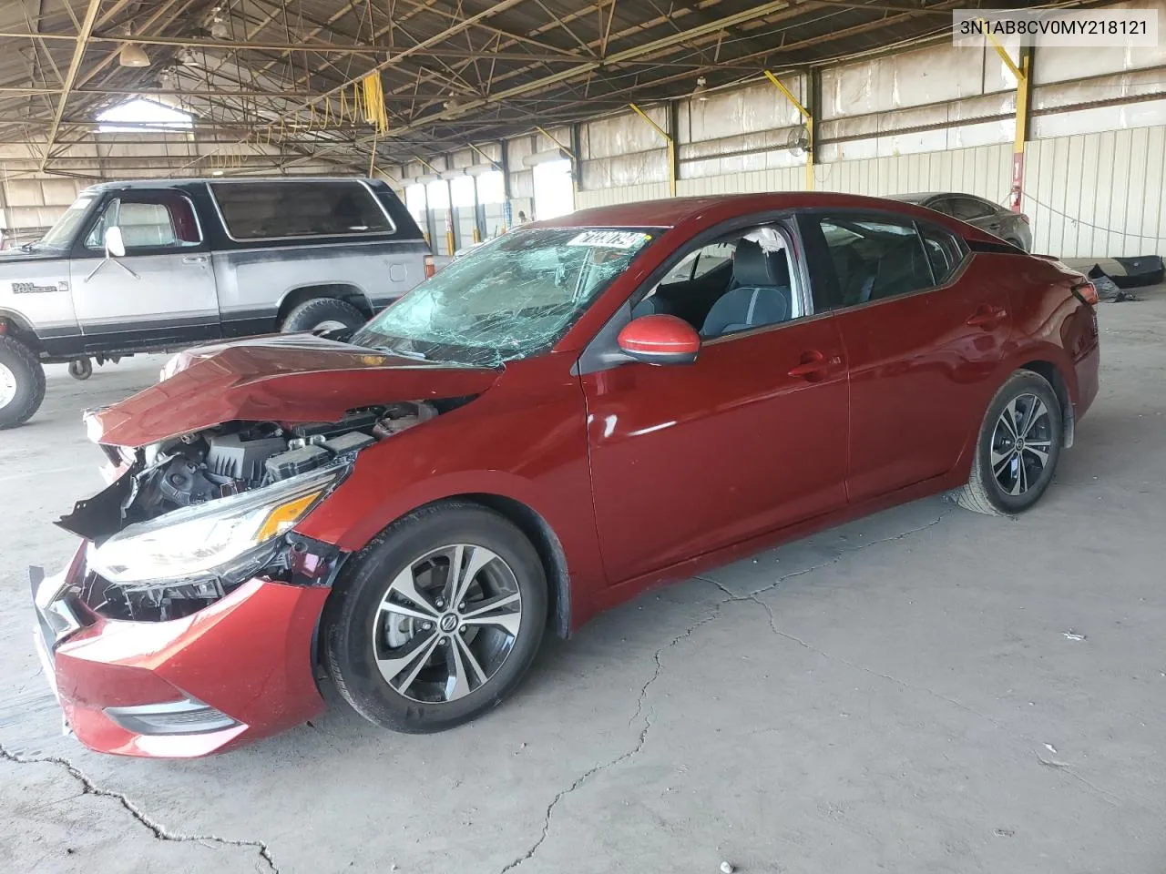 2021 Nissan Sentra Sv VIN: 3N1AB8CV0MY218121 Lot: 71230794