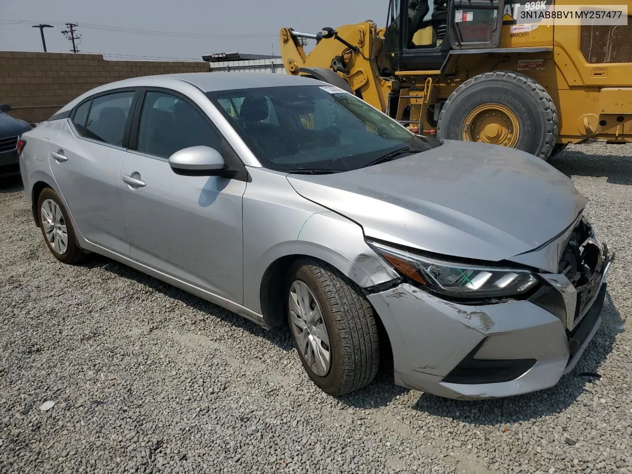 2021 Nissan Sentra S VIN: 3N1AB8BV1MY257477 Lot: 71283164