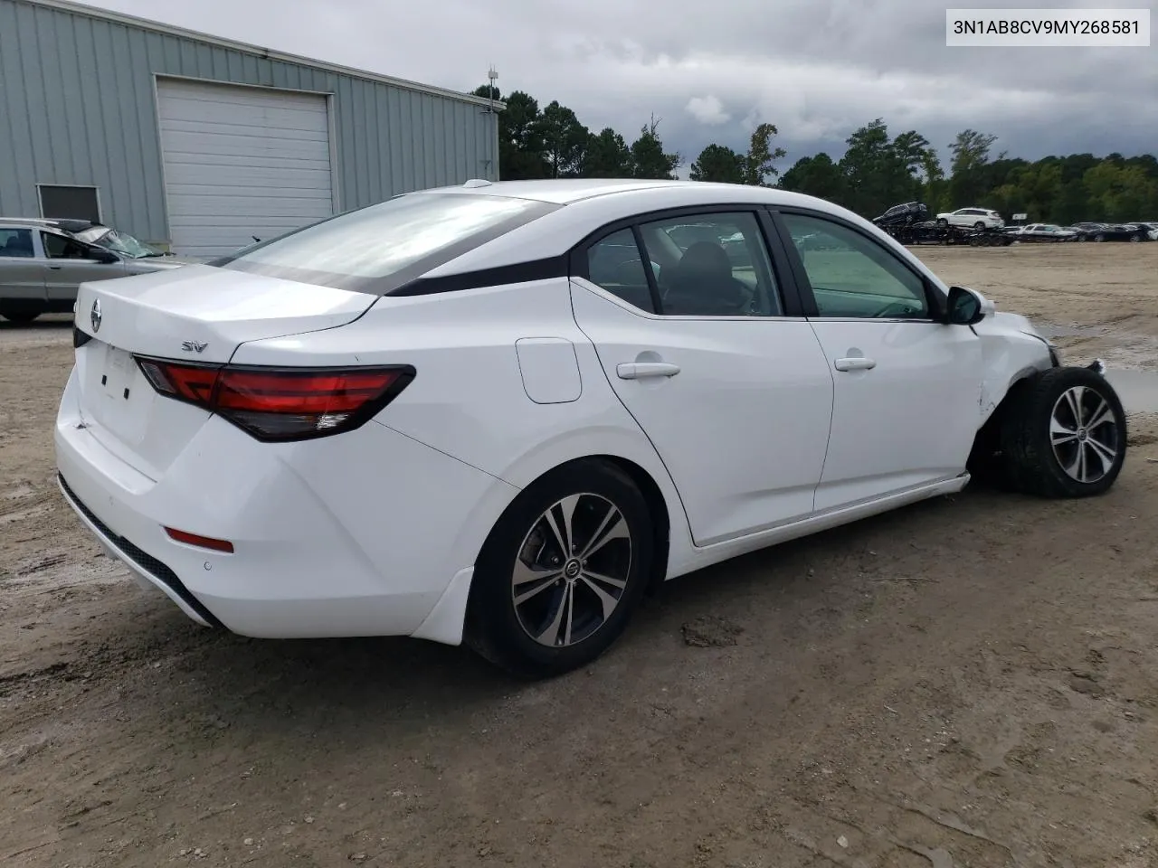 2021 Nissan Sentra Sv VIN: 3N1AB8CV9MY268581 Lot: 71320284