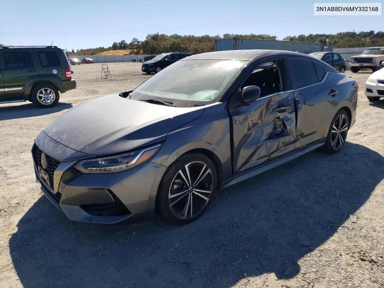 2021 Nissan Sentra Sr VIN: 3N1AB8DV6MY332168 Lot: 71323594