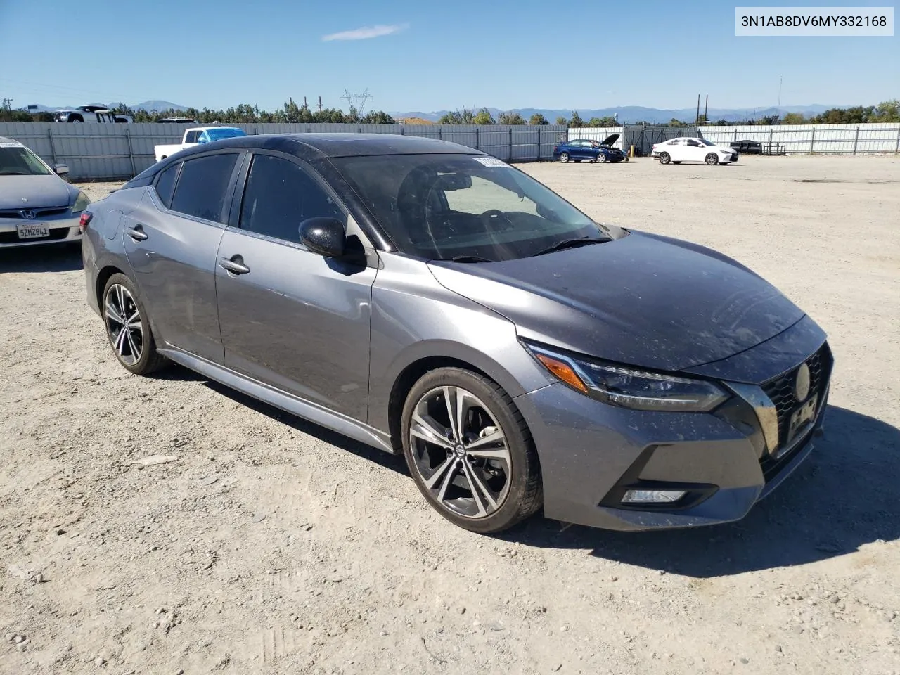 2021 Nissan Sentra Sr VIN: 3N1AB8DV6MY332168 Lot: 71323594