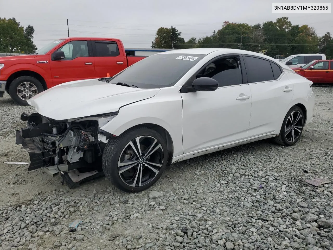 2021 Nissan Sentra Sr VIN: 3N1AB8DV1MY320865 Lot: 71361844