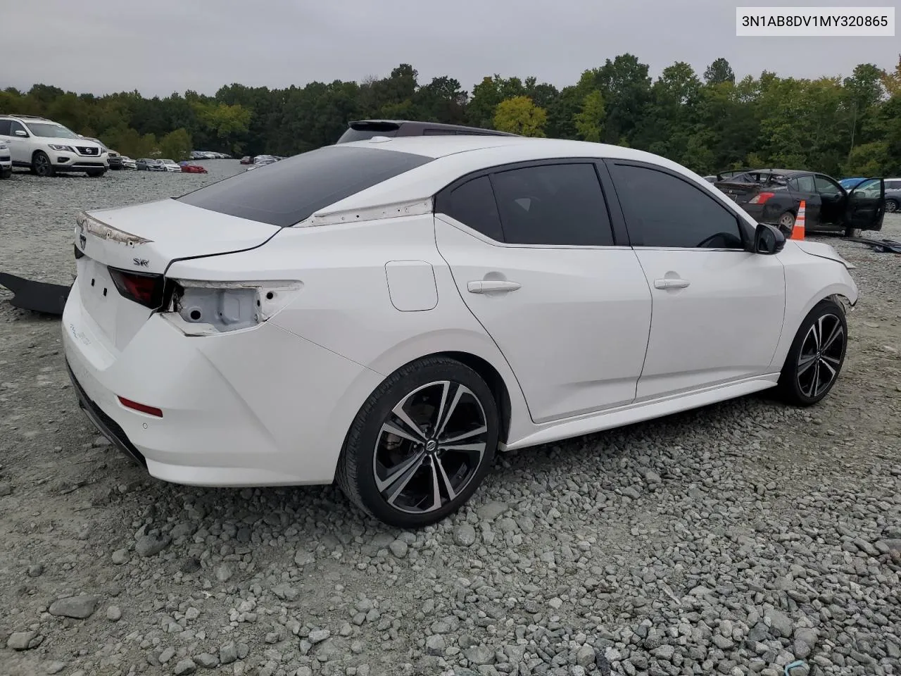 2021 Nissan Sentra Sr VIN: 3N1AB8DV1MY320865 Lot: 71361844