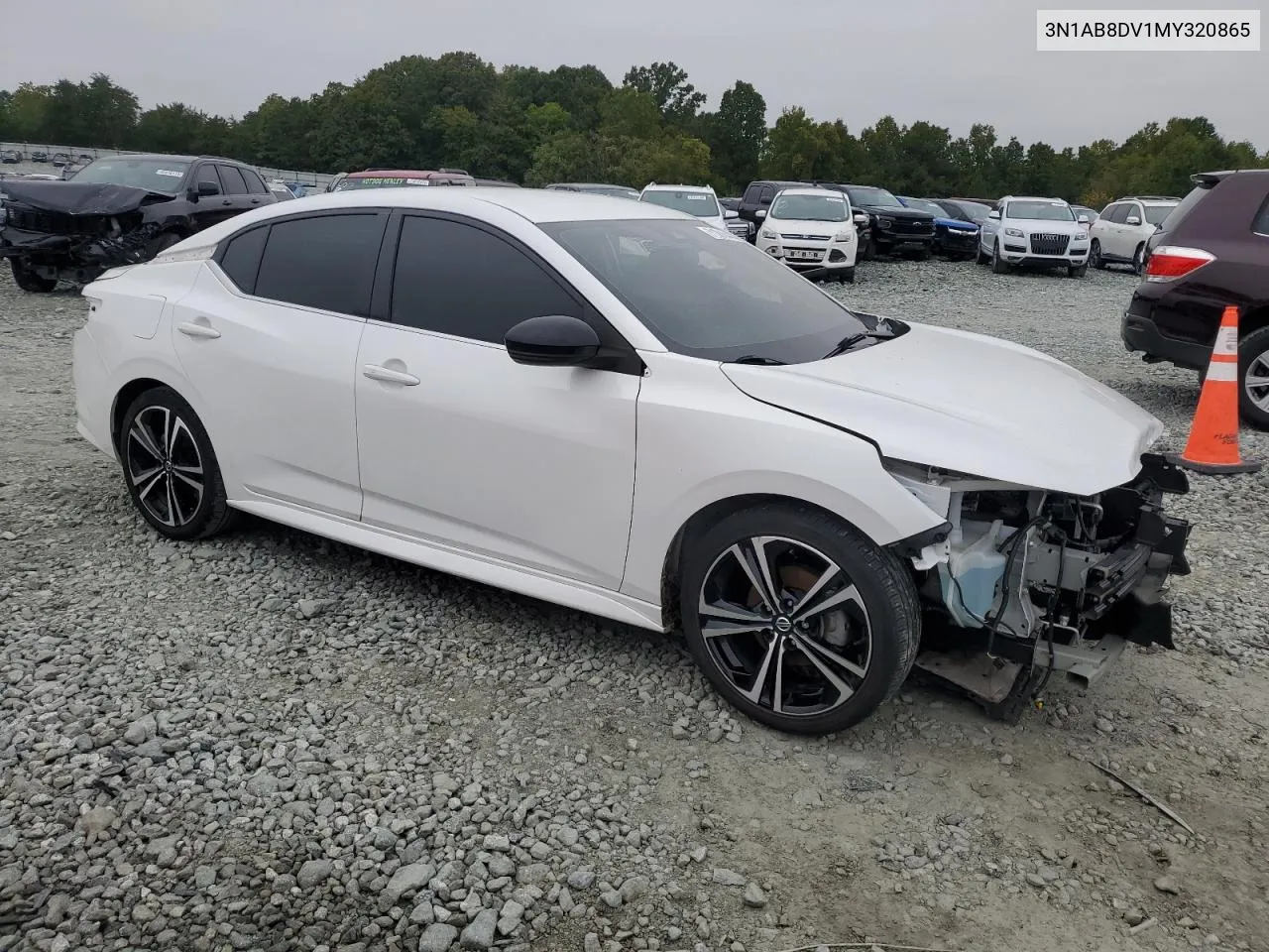 2021 Nissan Sentra Sr VIN: 3N1AB8DV1MY320865 Lot: 71361844