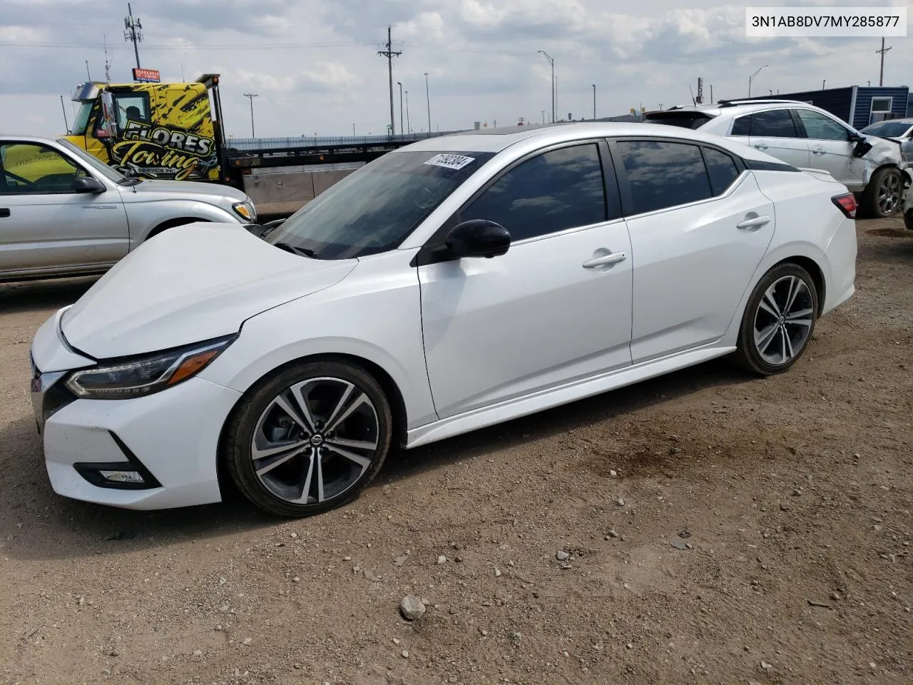 2021 Nissan Sentra Sr VIN: 3N1AB8DV7MY285877 Lot: 71392304