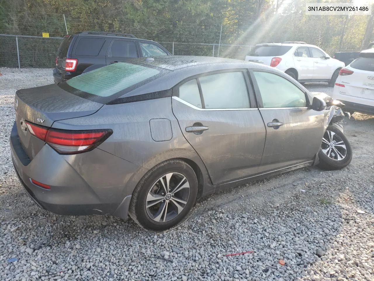 2021 Nissan Sentra Sv VIN: 3N1AB8CV2MY261486 Lot: 71431304