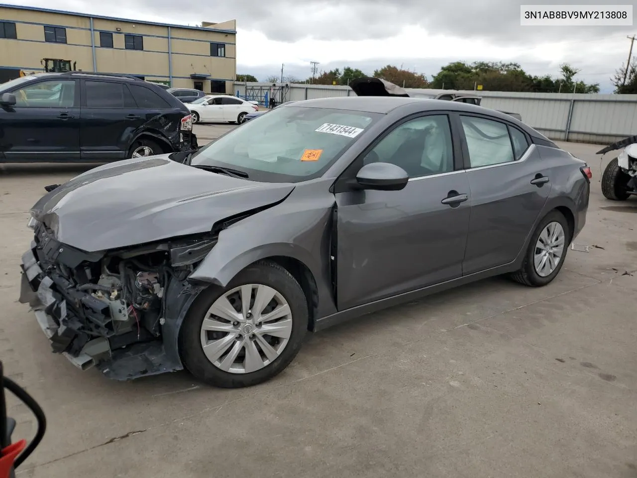 2021 Nissan Sentra S VIN: 3N1AB8BV9MY213808 Lot: 71431544