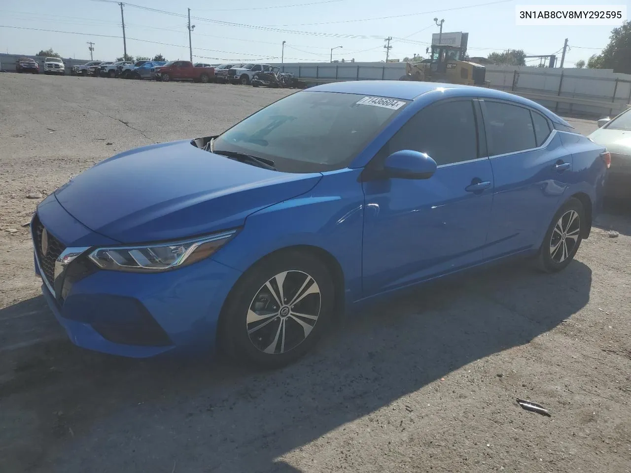 2021 Nissan Sentra Sv VIN: 3N1AB8CV8MY292595 Lot: 71436604