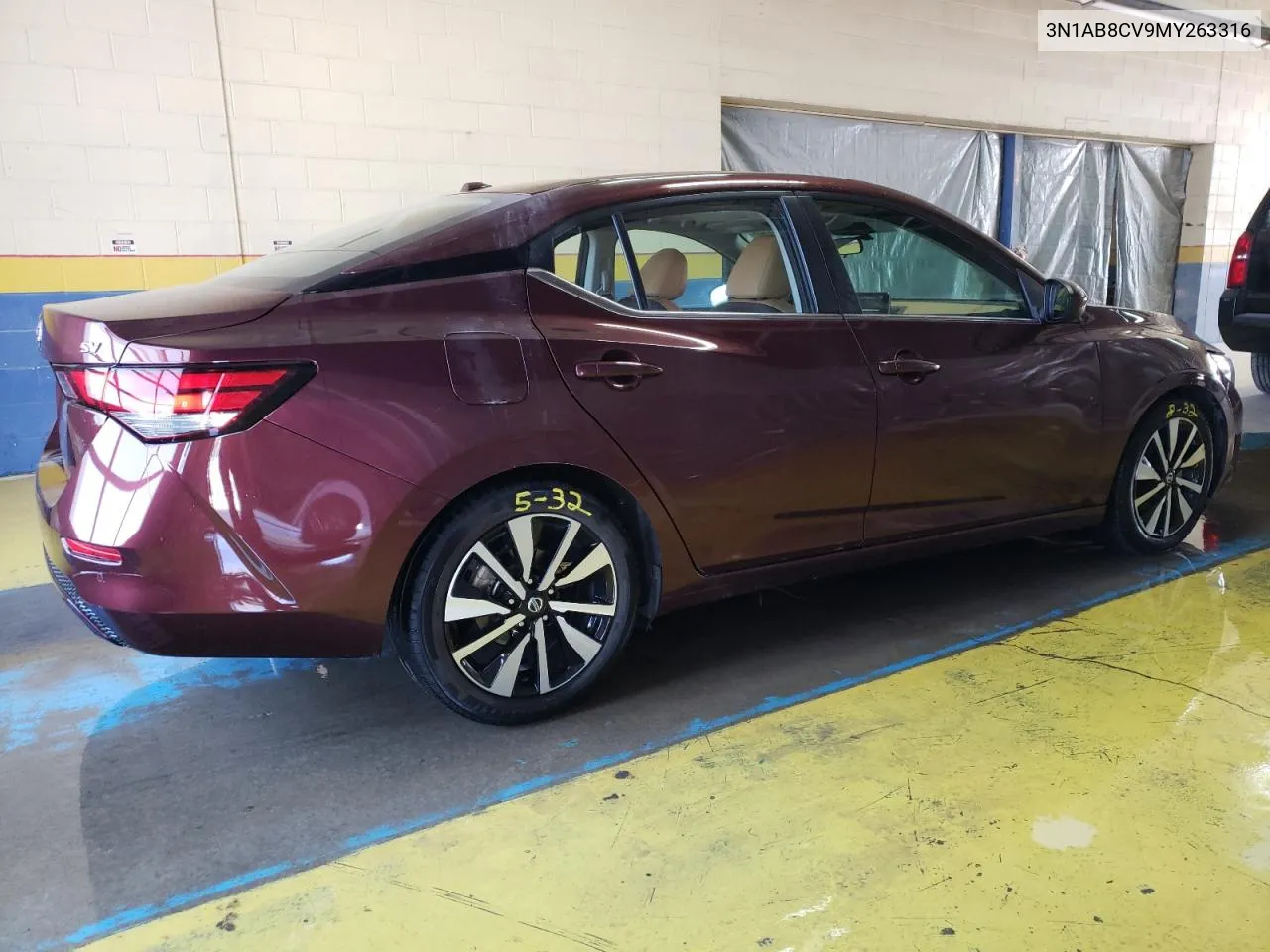 2021 Nissan Sentra Sv VIN: 3N1AB8CV9MY263316 Lot: 71554584